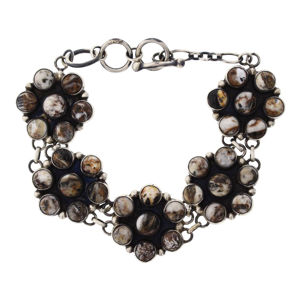 Paul Livingston White Buffalo Cluster Link bracelet (1 of 2)
