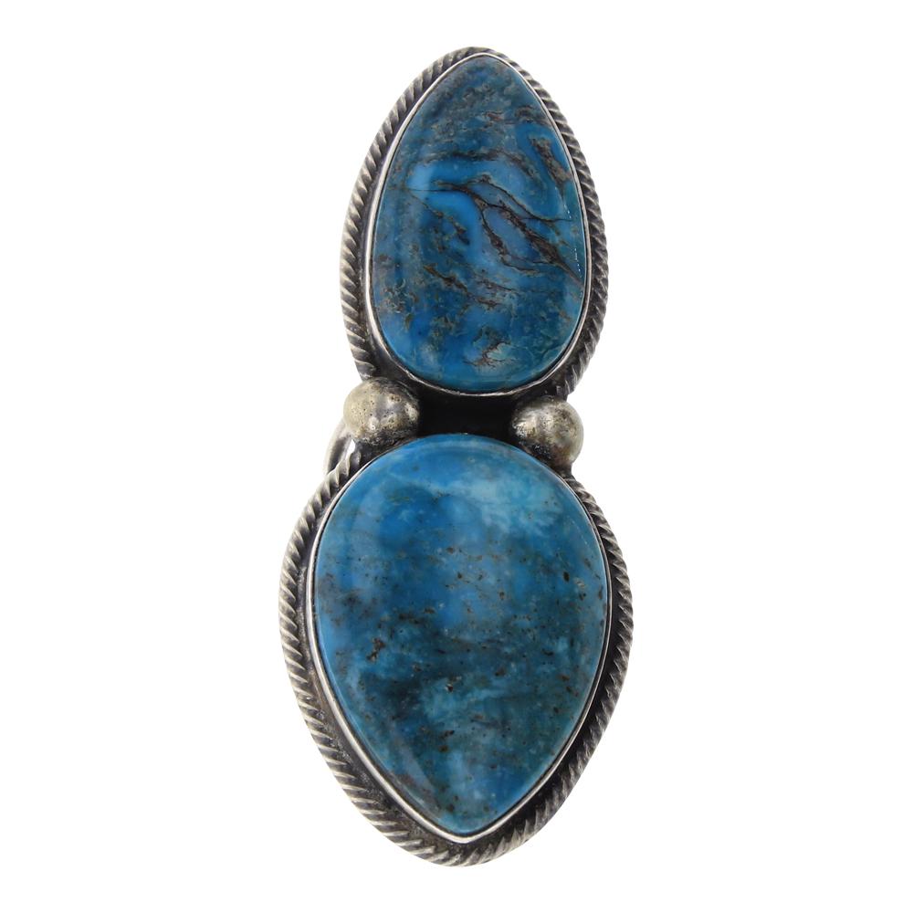 Rick Martinez Kingman Turquoise Twist Wire Ring (1 of 4)