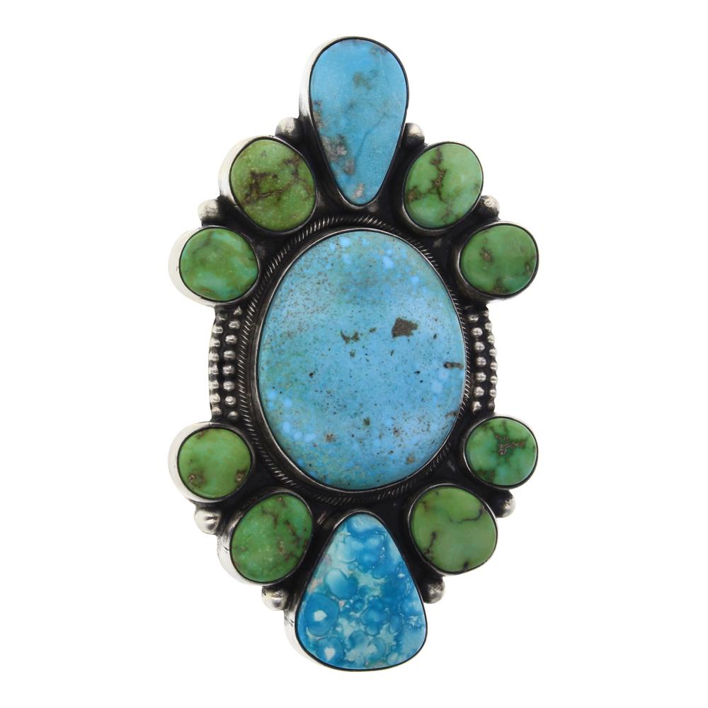 Emerald Valley & Kingman Turquoise Freeform Cluster (1 of 3)