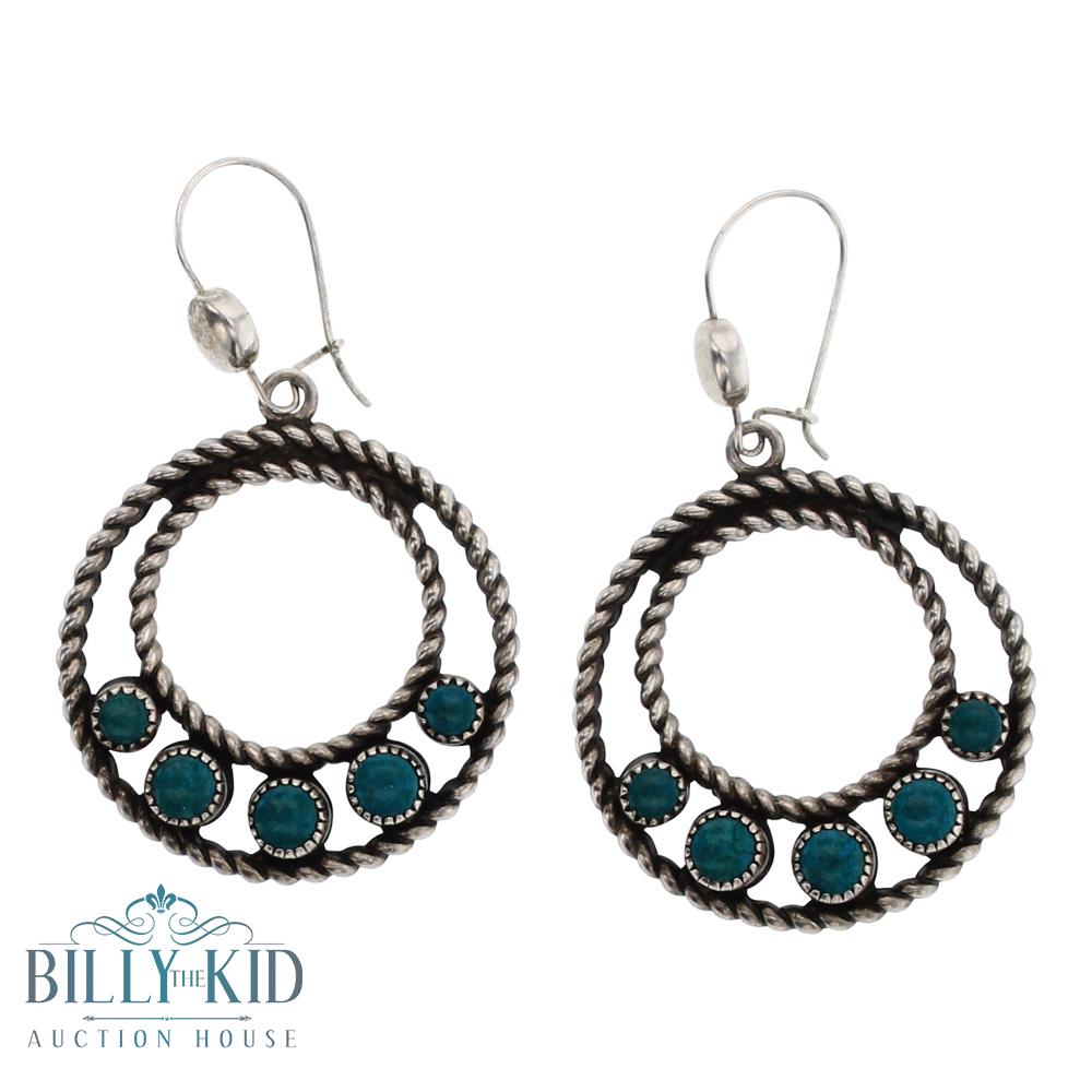 Vintage Turquoise Twist Earrings (1 of 2)