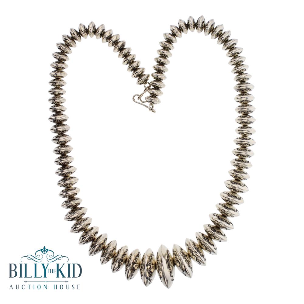 Larry Pinto Hand Stamped Graduated Roundel Beads (1 of 3)