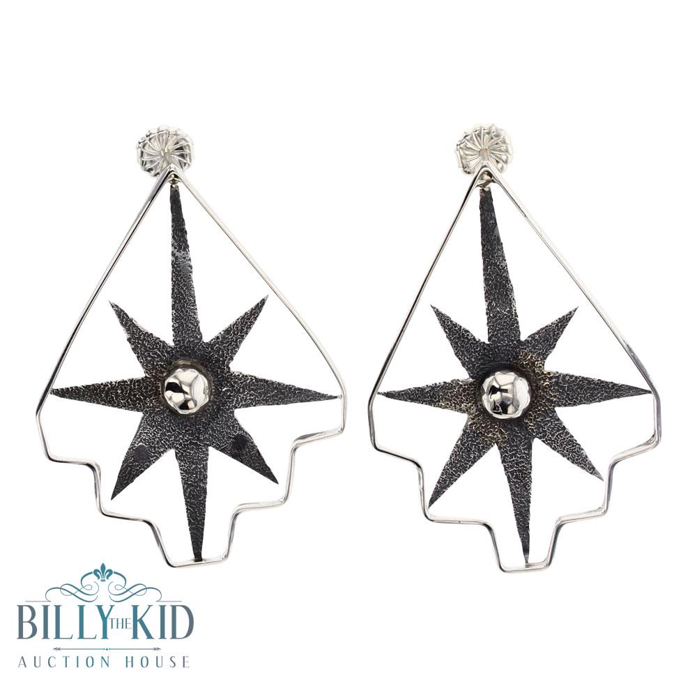 Randy Billy Plain Silver Earrings (1 of 2)