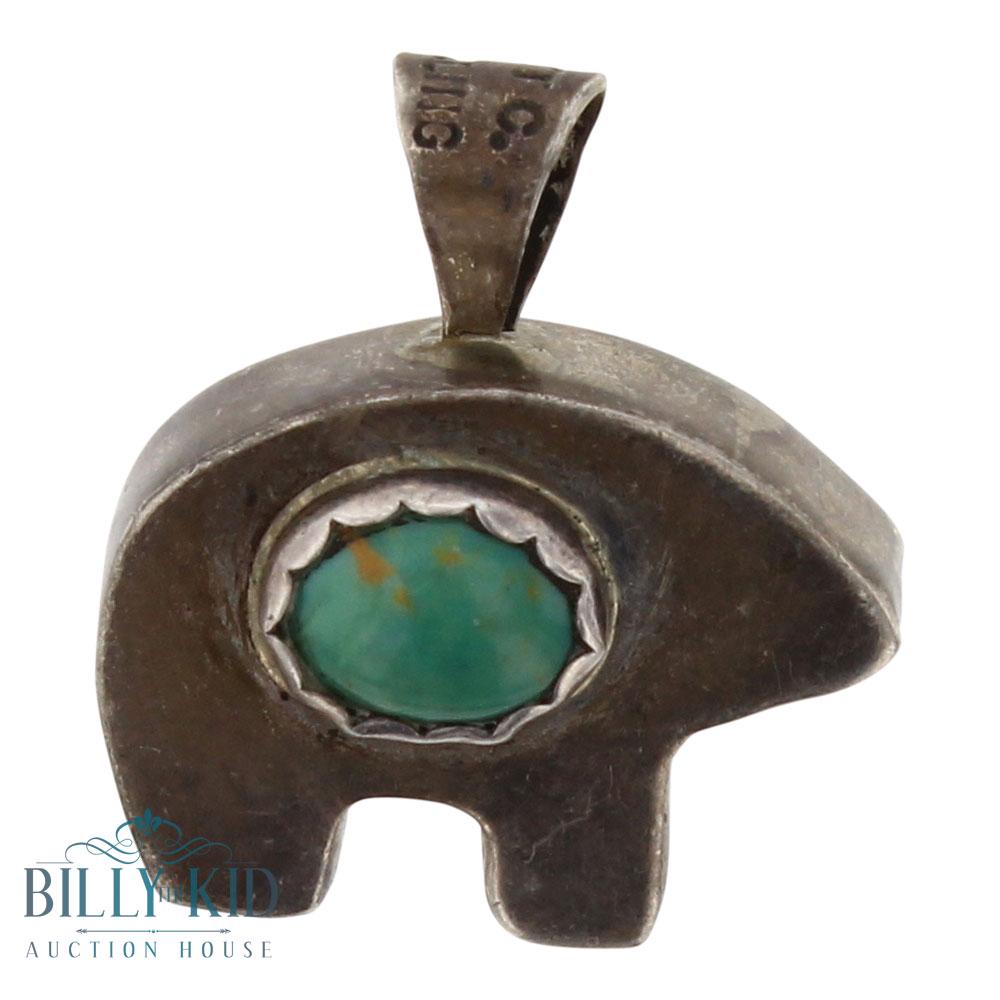 Old Pawn Nevada Green Turquoise & Mediterranean Coral (1 of 3)