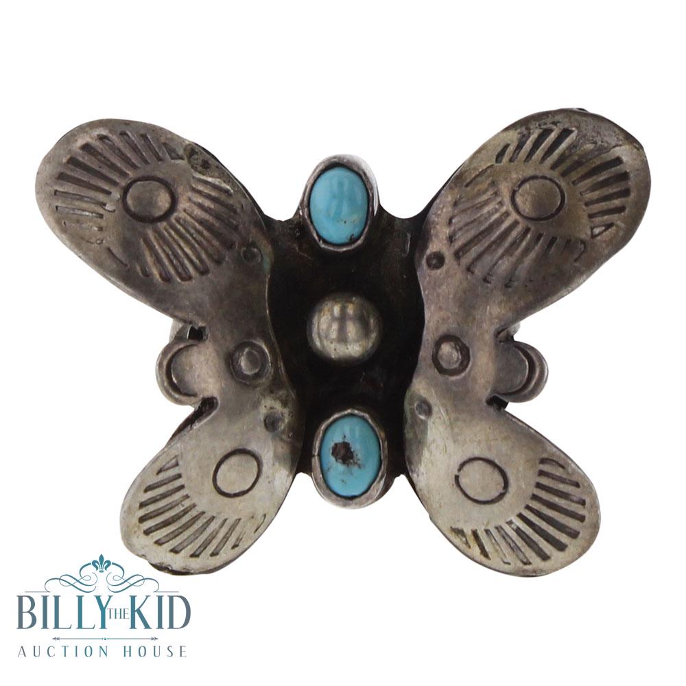 Old Pawn Turquoise Butterfly Ring (1 of 3)