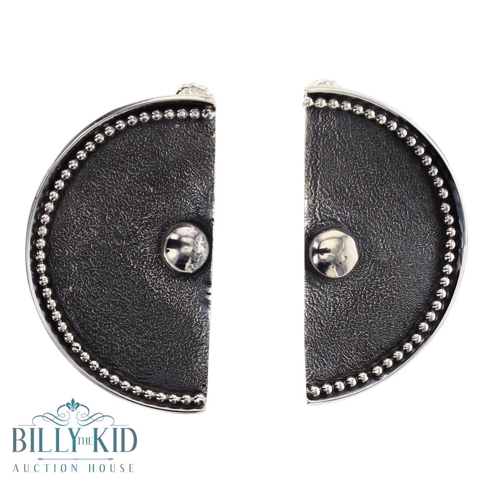 plain black earrings