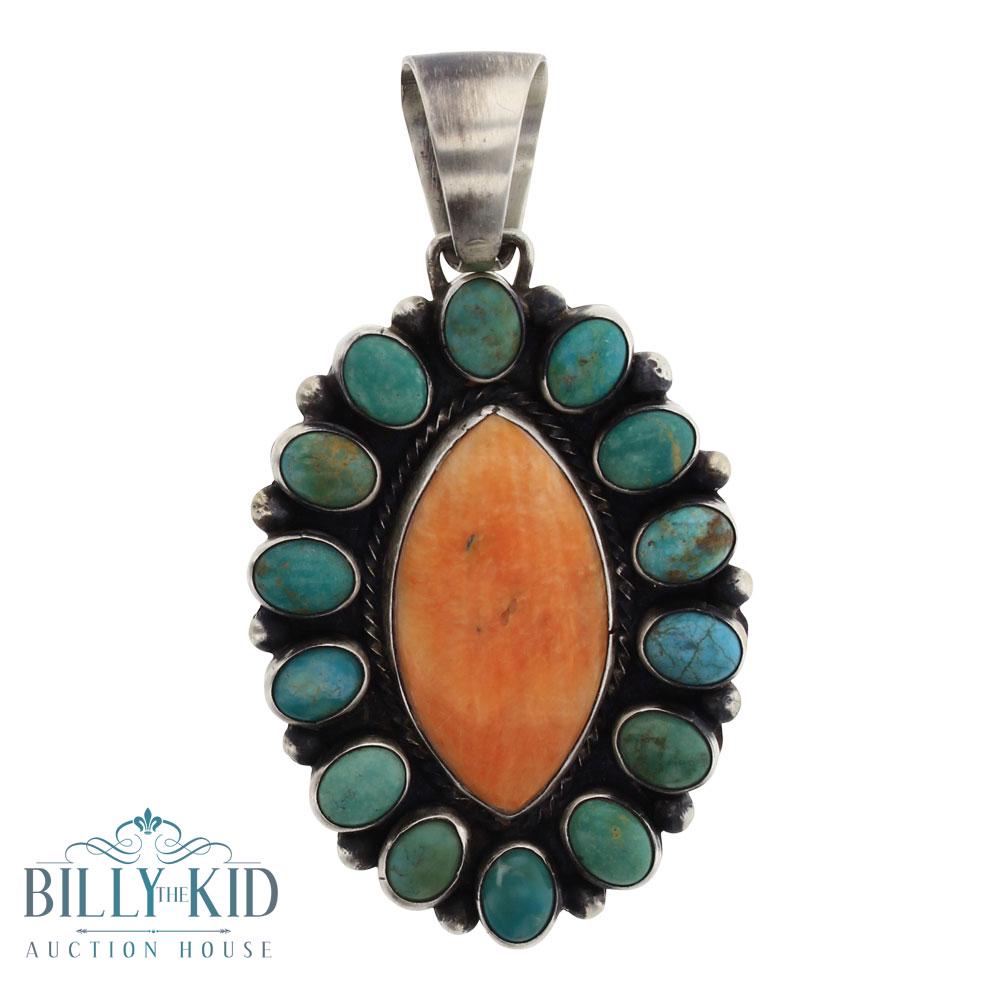 Bobby Johnson Royston Turquoise & Spiny Oyster Cluster (1 of 2)