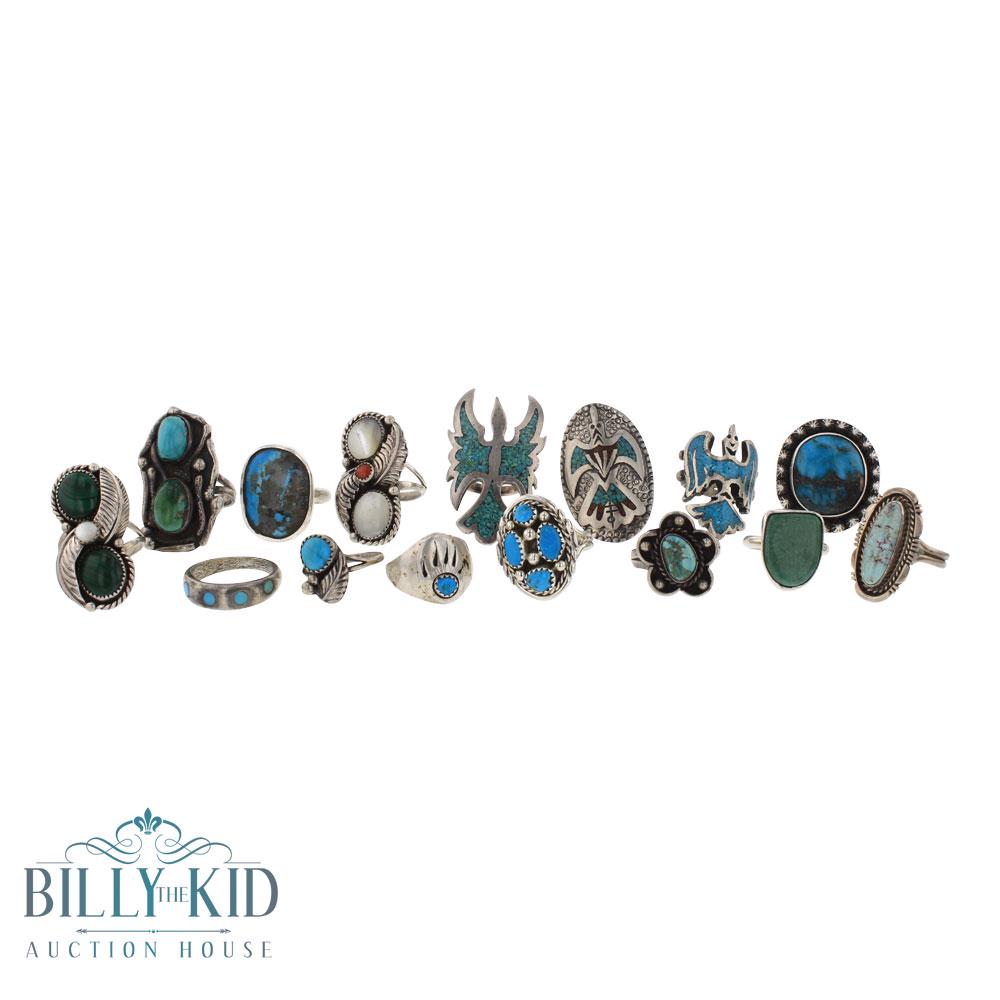 Vintage Pawn Turquoise & Coral Mixed Stones Navajo & (1 of 3)