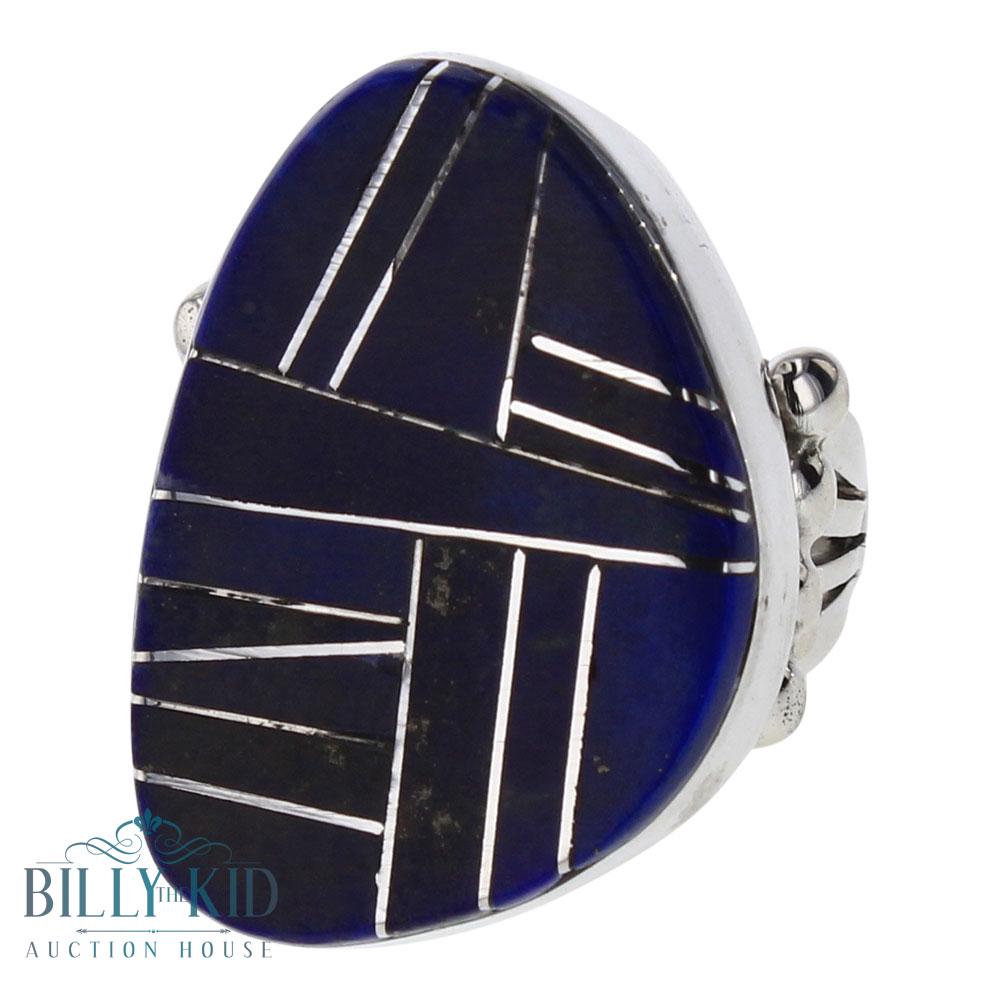 Paul Livingston Lapis Inlay Ring (1 of 3)