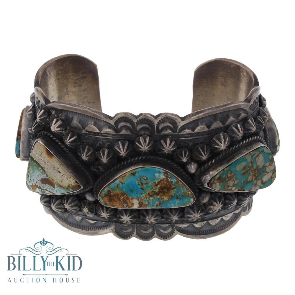 Gilbert Tom Five Stone Royston Turquoise Heavy Stamp (1 of 3)