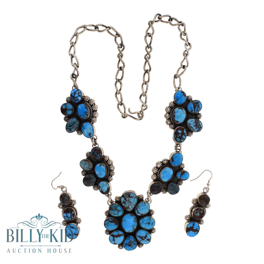 Beatty Tom Egyptian Turquoise Cluster Necklace & (1 of 3)