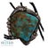 Old Pawn Large Freeform Turquoise Mountain Turquoise - 2