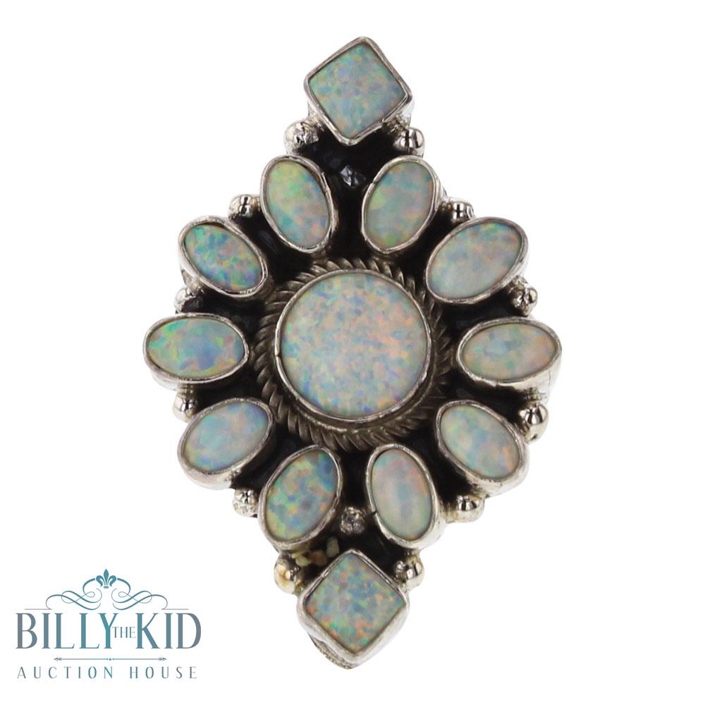 Pansy Johnson Synthetic Opal Cluster Ring (1 of 3)