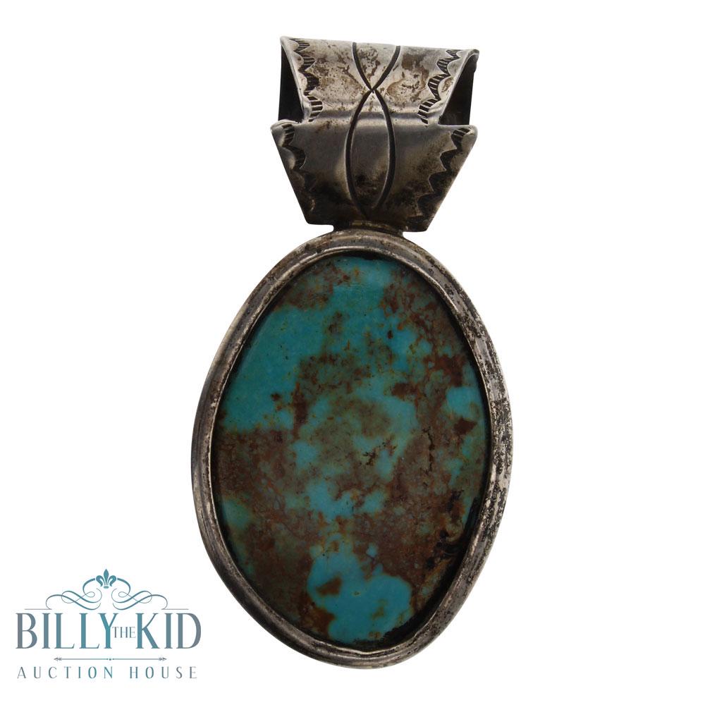 Old Pawn Manassas Turquoise Pendant (1 of 2)