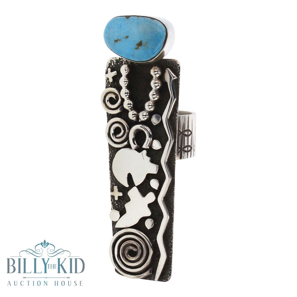 Alex Sanchez Blue Ridge Turquoise Ring (1 of 3)