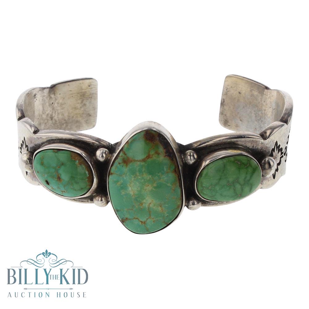 Old Pawn Wilson Begay Vintage Nevada Green Turquoise (1 of 3)