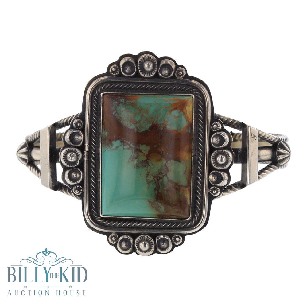 Vintage Royston Turquoise Twist Wire Bracelet (1 of 3)