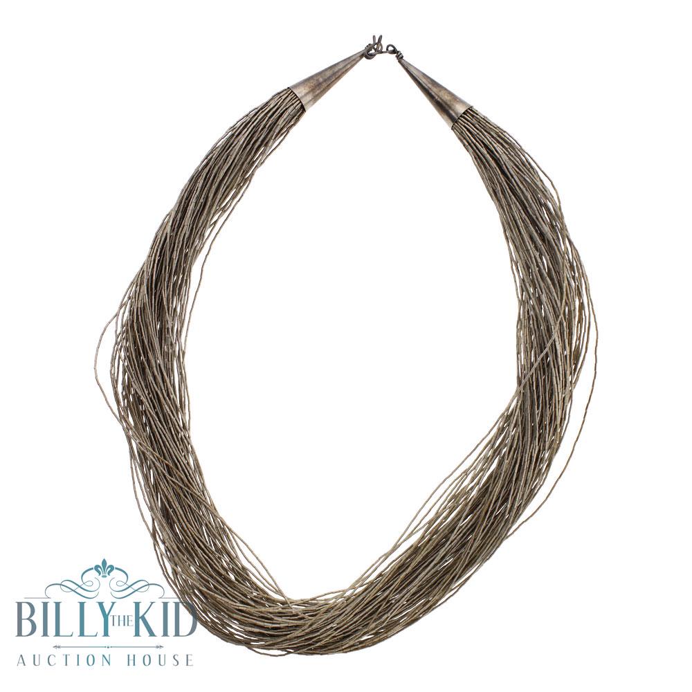 Vintage 100 Strand Liquid Strand Necklace (1 of 2)