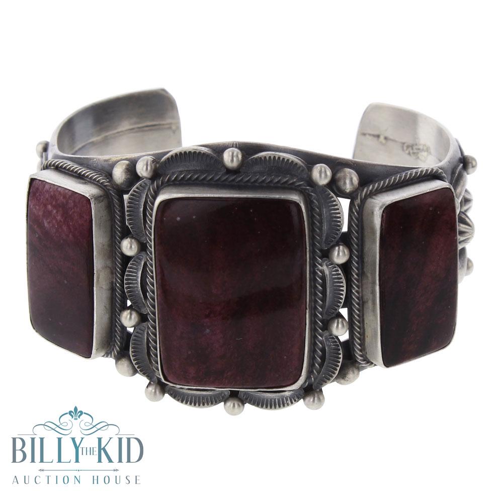 Tom Lewis Purple Spiny Oyster Large Rectangle Cuff (1 of 3)