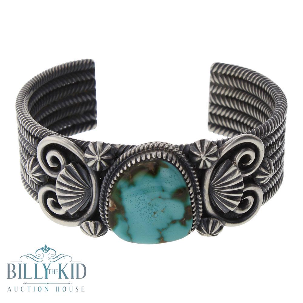 Derrick Gordon Royston Turquoise Twist Wire Cuff (1 of 3)