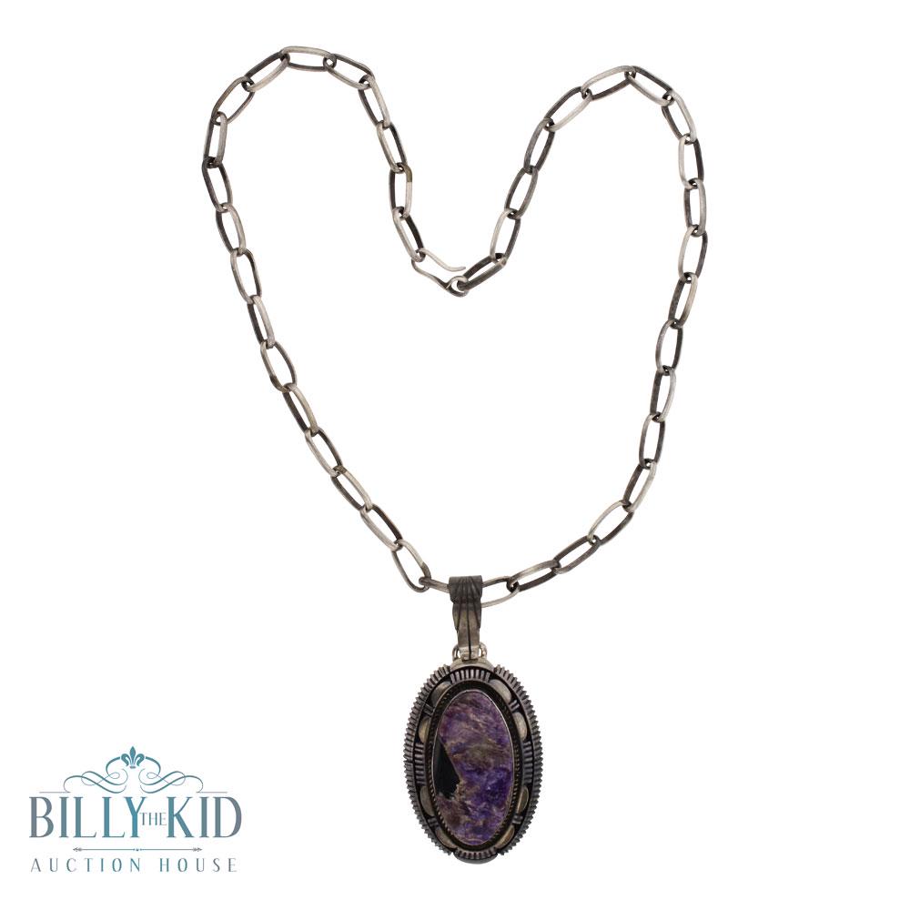 Eugene Belone Charoite Necklace (1 of 3)