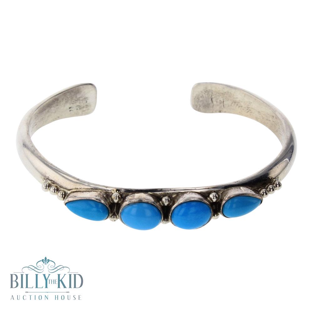 Paul Livingston Sleeping Beauty Turquoise Triangle Wire (1 of 3)