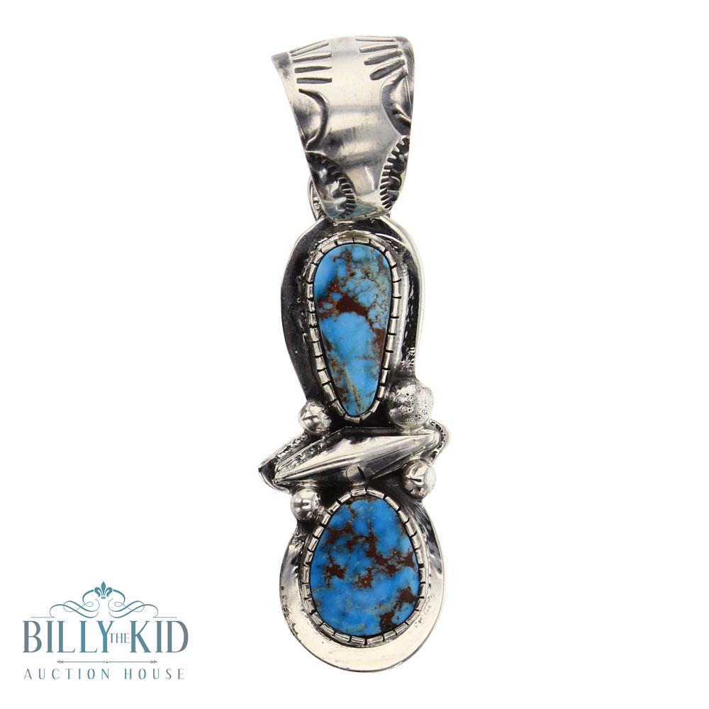 Boyd Ashley Candelaria Turquoise Two Stone Pendant (1 of 2)