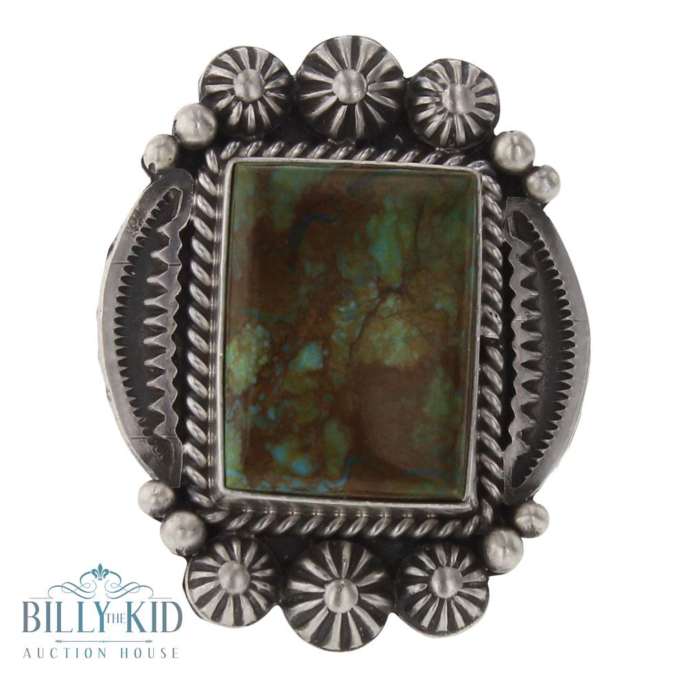 Mike Calladito Manassas Turquoise Stamp Ring (1 of 3)