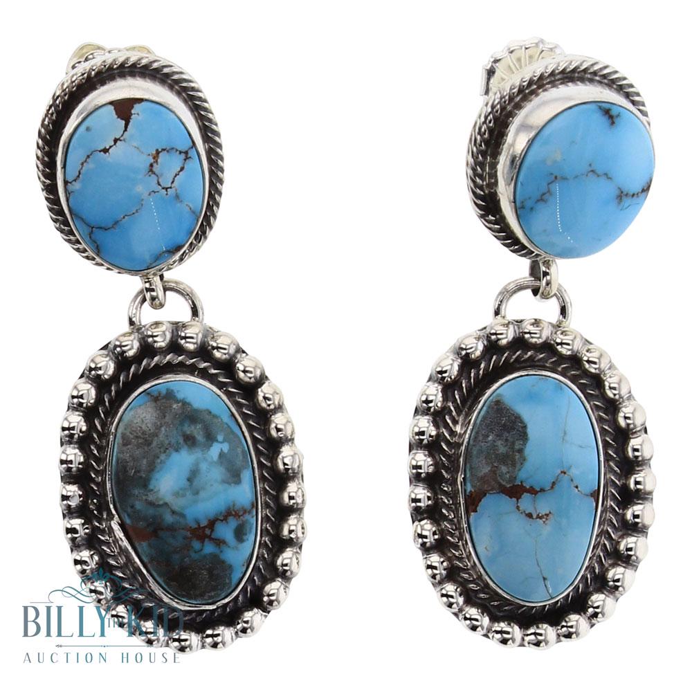 Bobby Johnson Candelaria Turquoise Earrings (1 of 2)