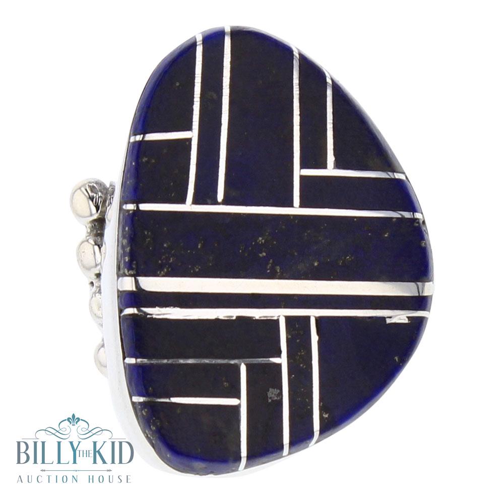 Paul Livingston Lapis Inlay Ring (1 of 3)
