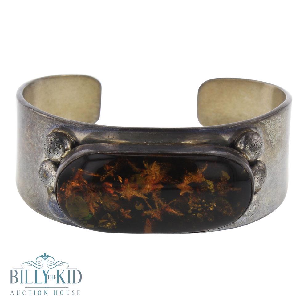 Richard Long Vintage Pawn Amber Cuff Bracelet (1 of 3)