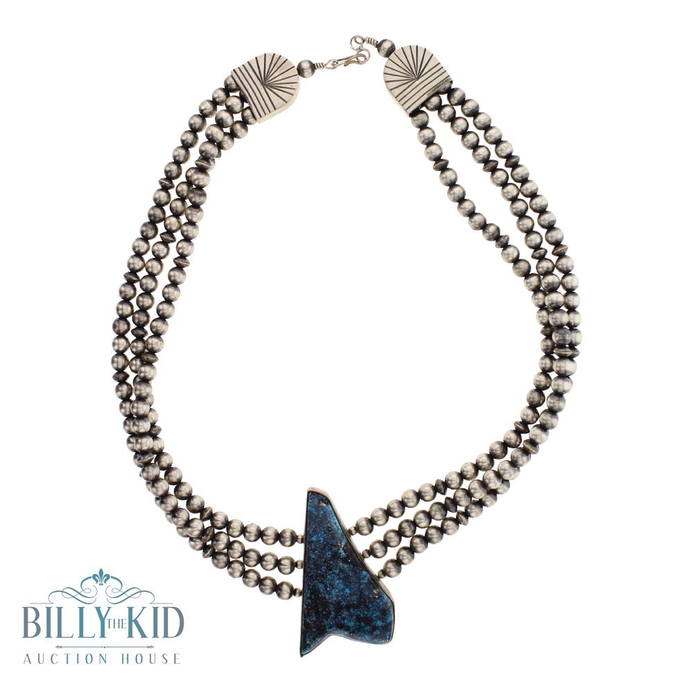 RB Three Strand Navajo Pearls Triangle Shaped Ithaca (1 of 3)