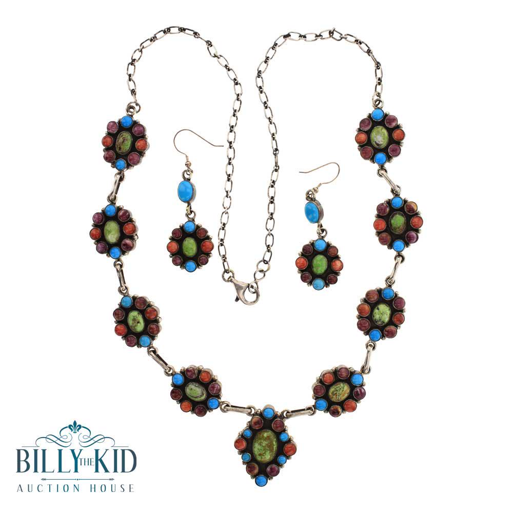 RIP Emma Lincoln Vintage Mixed Stones Necklace & (1 of 3)