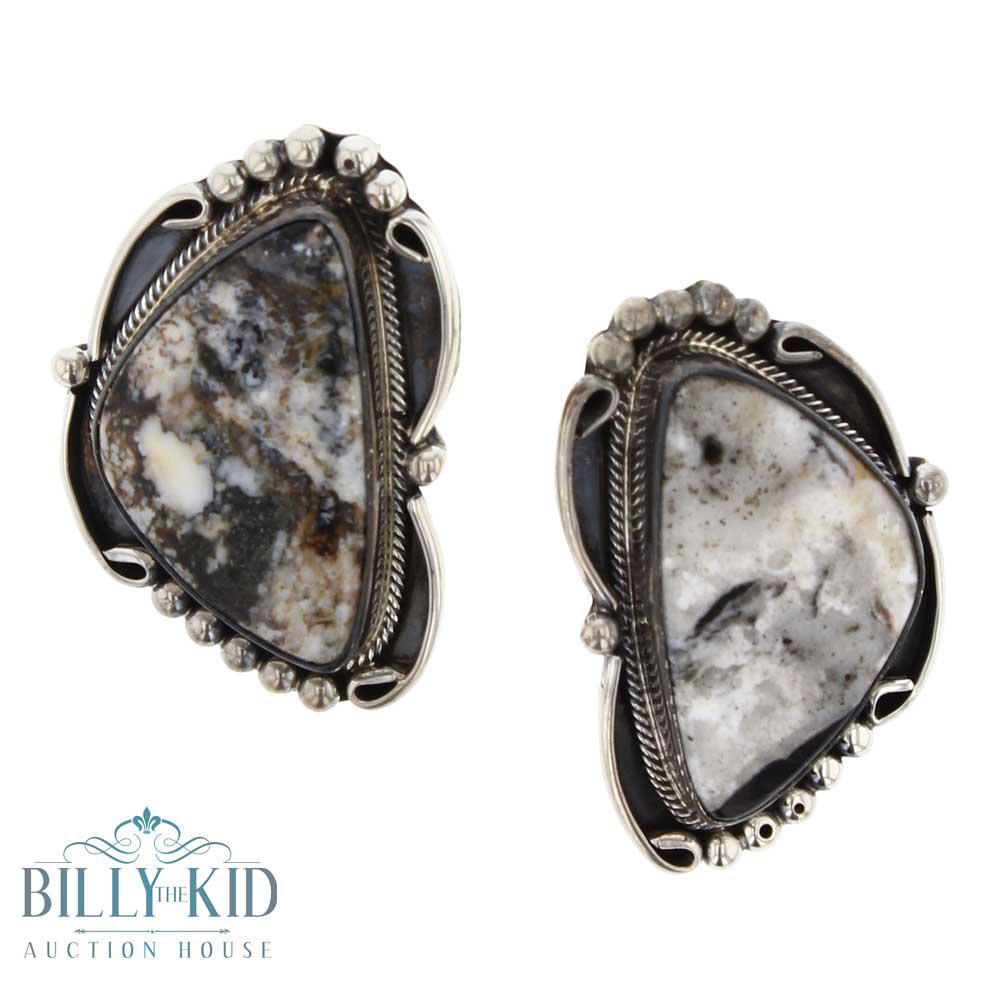 White Buffalo Post Earrings (1 of 2)