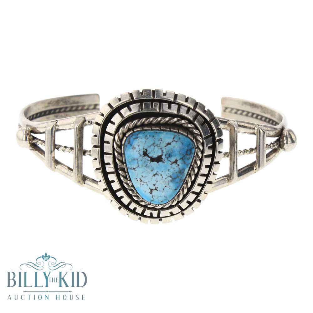 Kingman Turquoise Double Stack Bracelet (1 of 3)