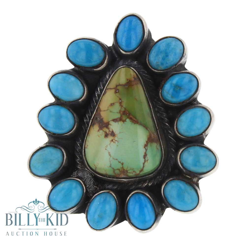 Boyd Ashley Royston & Kingman Turquoise Cluster Ring (1 of 3)