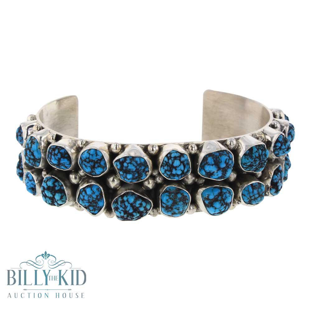 Betta Lee Two Row Kingman Nugget Turquoise Cuff (1 of 4)