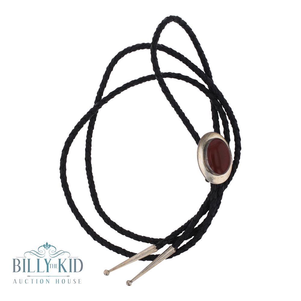 Ben J Chavez Vintage Agate Bolo Tie (1 of 3)