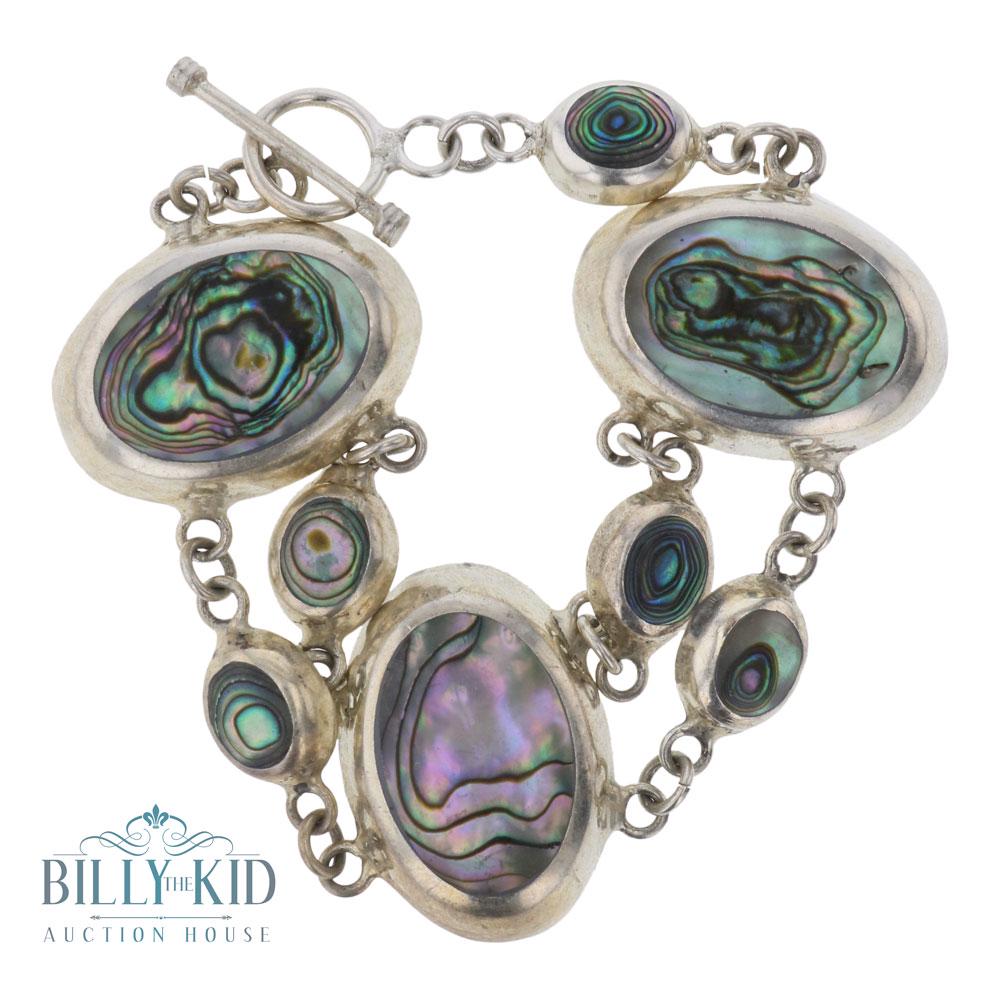 Vintage Abalone Link Bracelet (1 of 3)