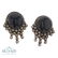 Vintage Mexican Black Onyx clip on earrings
