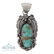 Richard Hoskie Nevada Turquoise Garden Motif Pendant