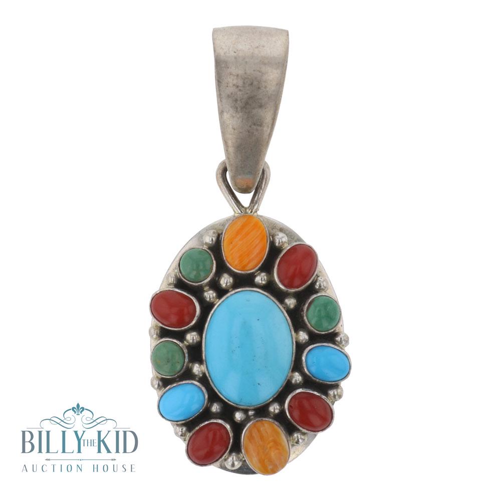 Paul Livingston Vintage Mixed Stones Pendant (1 of 2)