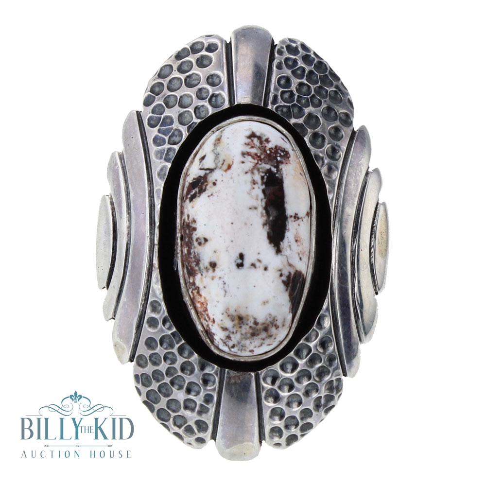 Marita Benally Vintage White Buffalo Ring (1 of 2)
