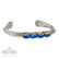 Paul Livingston Vintage 14K Gold Bezel & Accents Blue