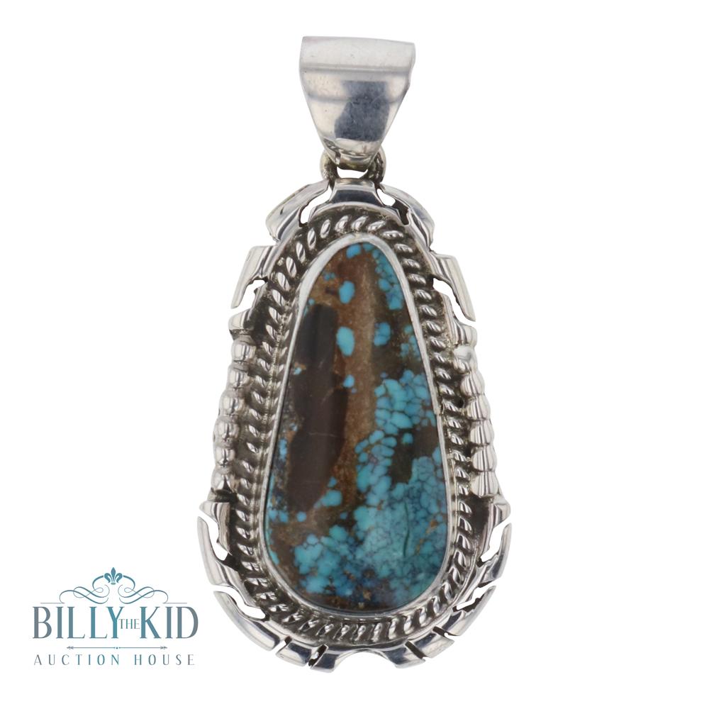 Scotty Skeets Nevada Turquoise Pendant (1 of 2)