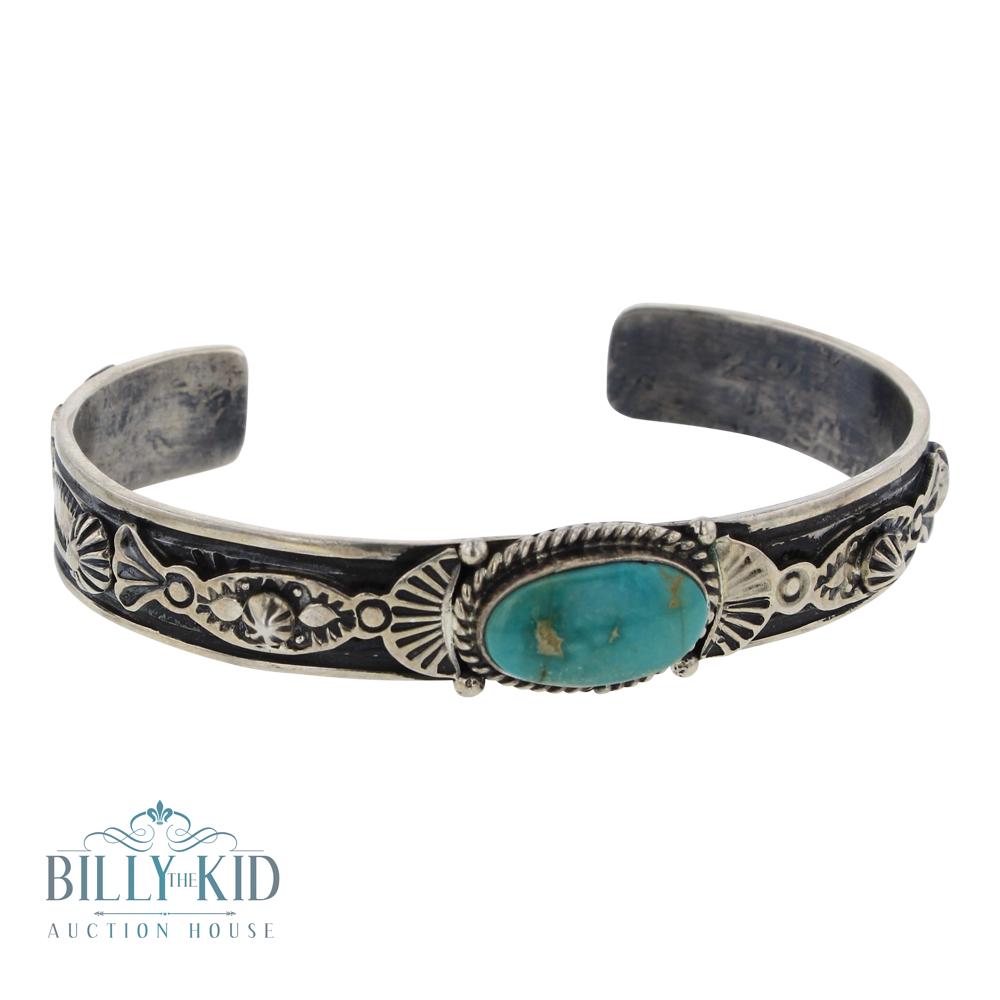Gilbert Tom Royston Turquoise Cuff Bracelet (1 of 3)