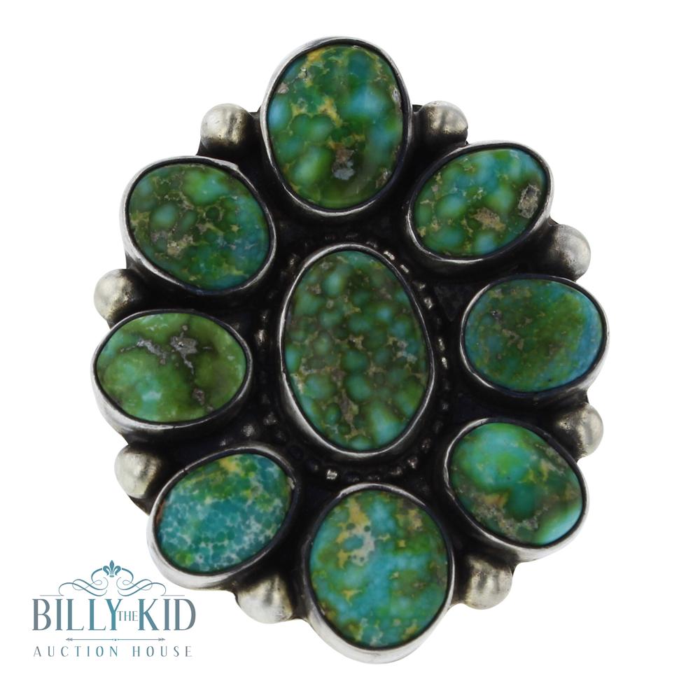Kathleen Chavez Sonoran Gold Turquoise Cluster Ring (1 of 2)