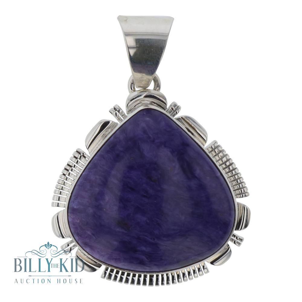 Larry Yazzie Charoite Pendant (1 of 2)
