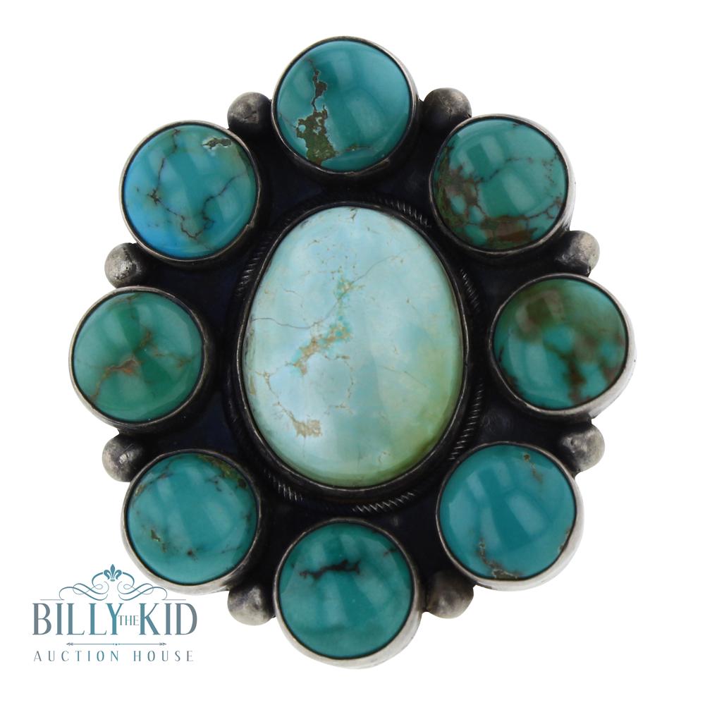Nevada Turquoise Cluster Ring (1 of 2)