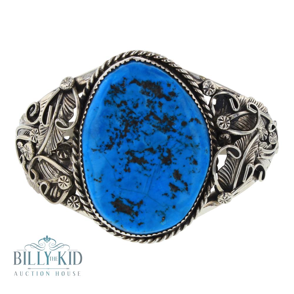 Kingman Nugget Turquoise Leaf Bracelet (1 of 3)