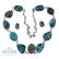 Paul Livingston Mixed Turquoise Large Freeform Necklace